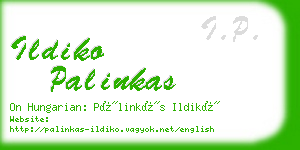 ildiko palinkas business card